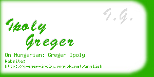 ipoly greger business card